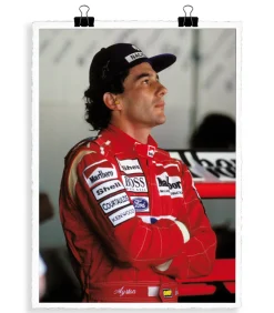 Image Republic Affiche Ayrton Senna Suzuka 1993 56 x 76 cm* Affiches & Tableaux