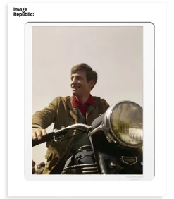 Image Republic Affiche "Belmondo Moto" 40 x 50 cm* Affiches & Tableaux