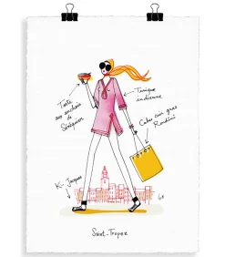 Image Republic Affiche Eric Giriat 04 St-Tropez 56 x 76 cm* Affiches & Tableaux