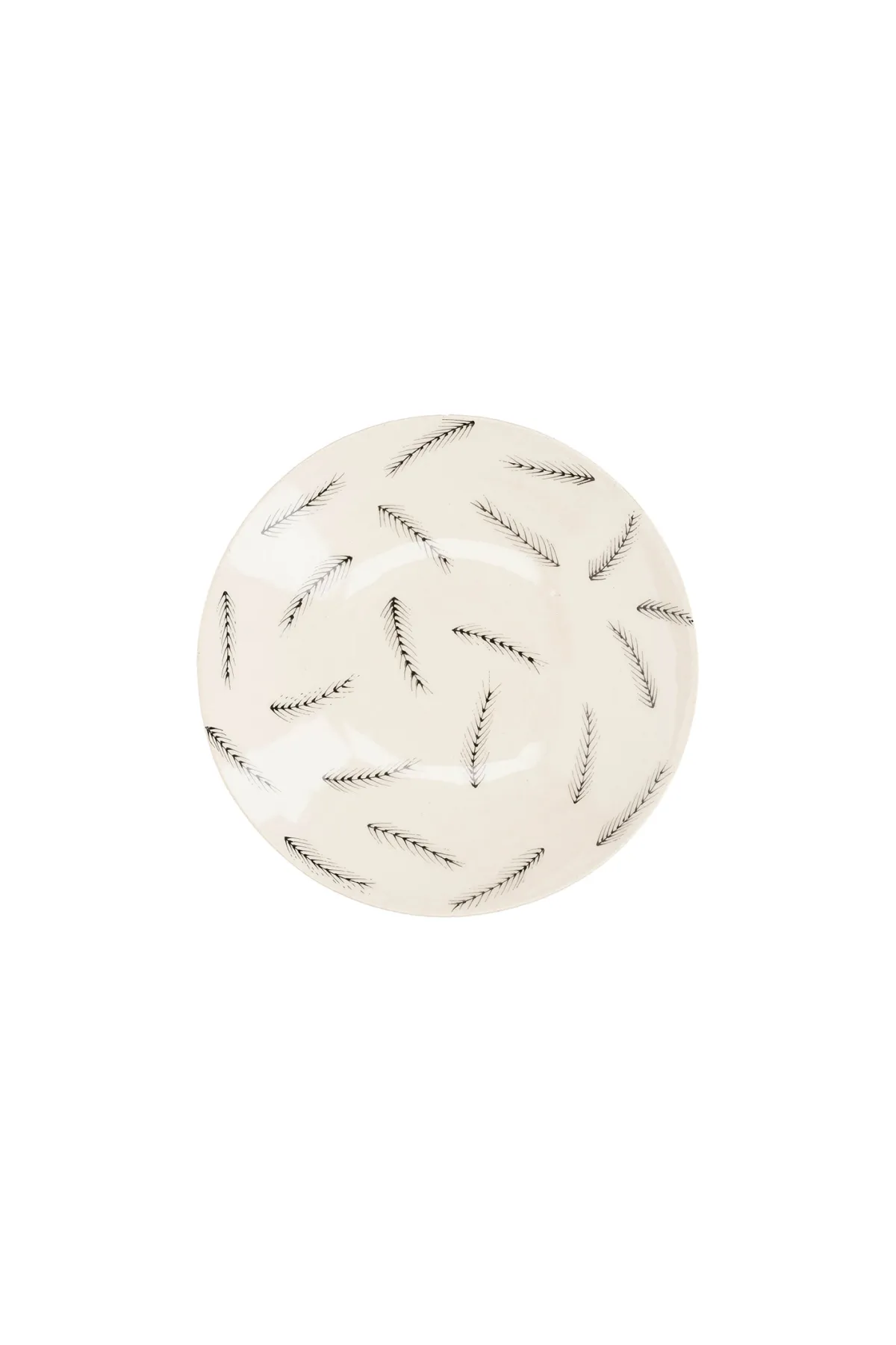 Three Seven Assiette creuse en céramique "Grandes plumes"* Assiettes & Plats