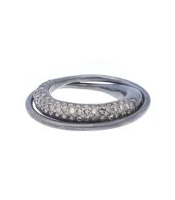 Rosa Maria Bague doublée Kirsten St Dia argent et diamants cognac*Femme Bagues