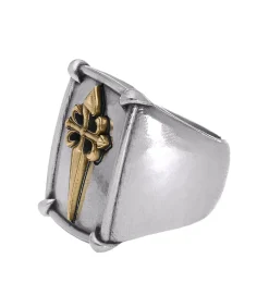 Corpus Christi Bague New Cross en argent et or*Femme Bagues