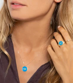 Feidt Paris Bague Oeil Ibiza or jaune et résine colorée*Femme Bagues