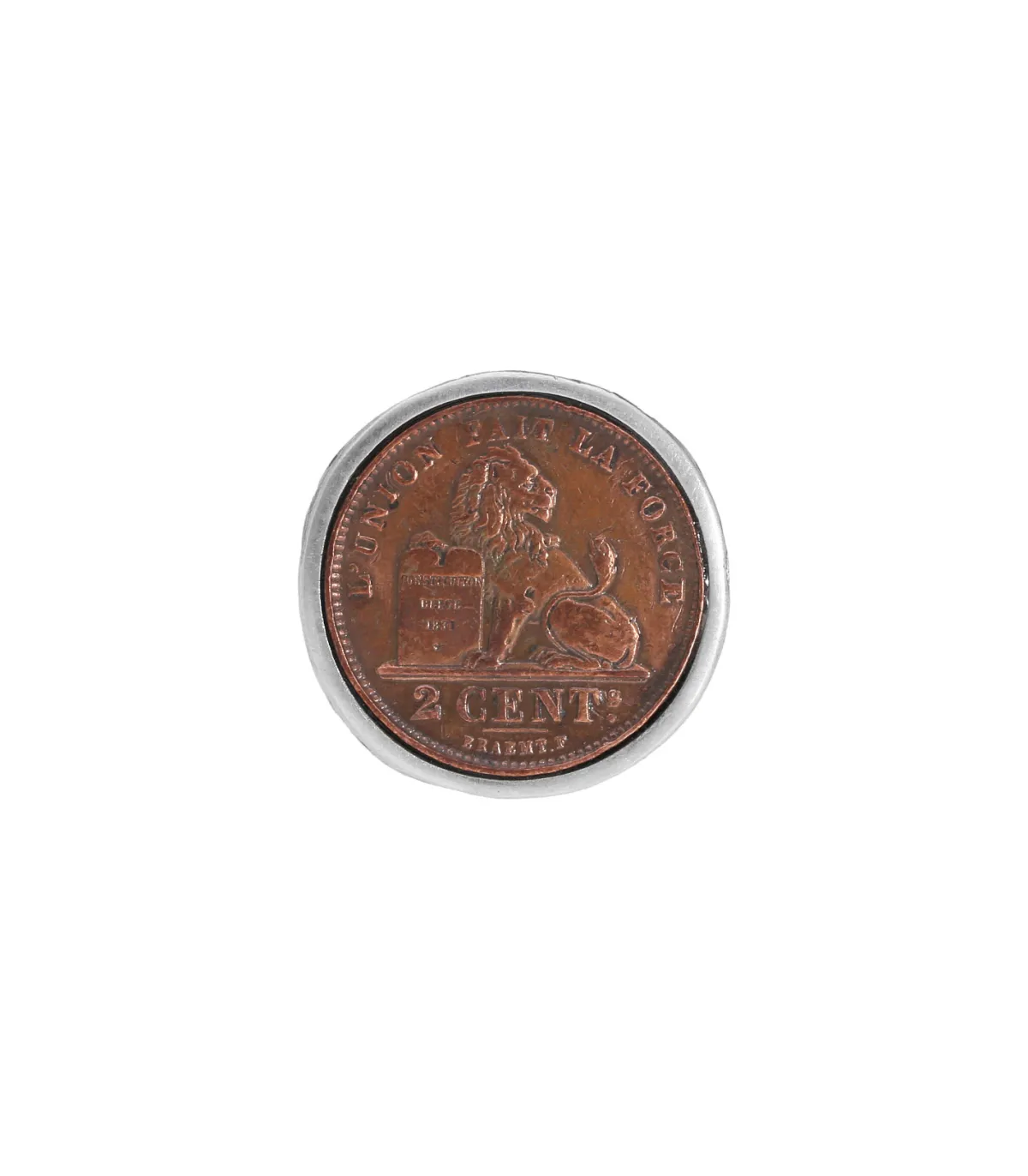 Roc Paris Bague pièce Constitution argent*Femme Bagues|Bijoux