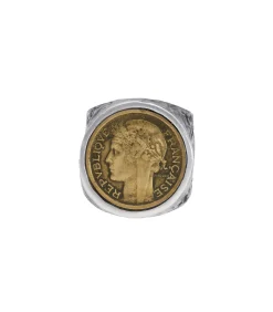 Roc Paris Bague pièce République Française argent*Femme Bagues