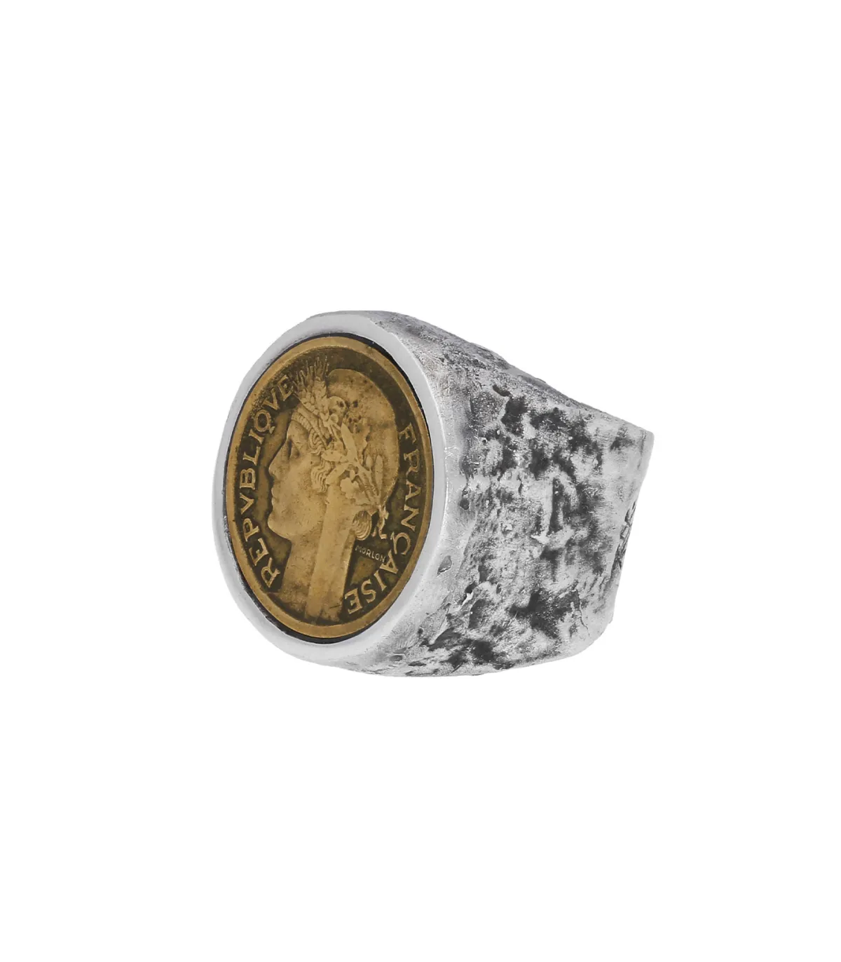 Roc Paris Bague pièce République Française argent*Femme Bagues