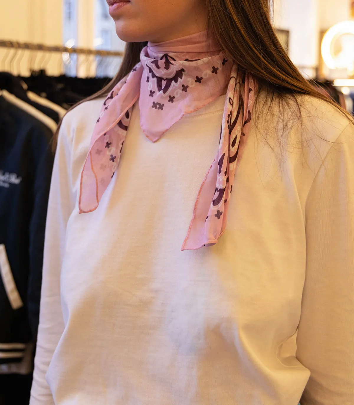 destin Bandana Rose 59 x 59 cm*Femme Écharpes & Étoles