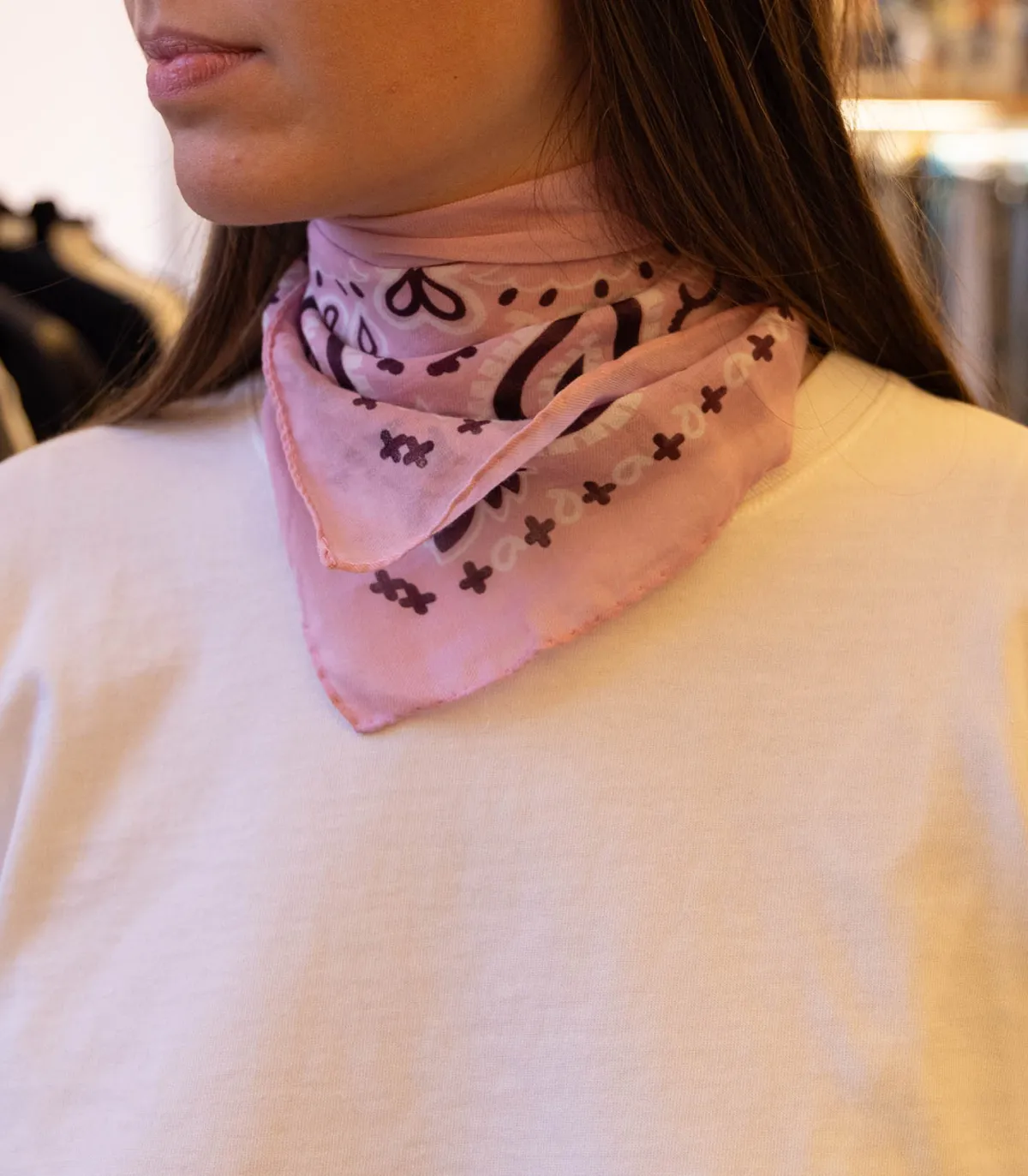 destin Bandana Rose 59 x 59 cm*Femme Écharpes & Étoles