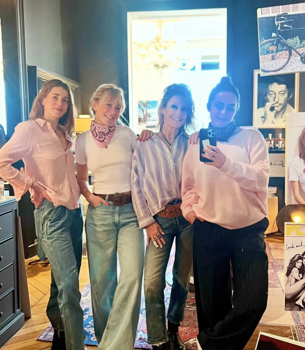 destin Bandana Rose 59 x 59 cm*Femme Écharpes & Étoles