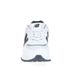 New Balance Baskets 574 Blanc et Vert*Femme Baskets