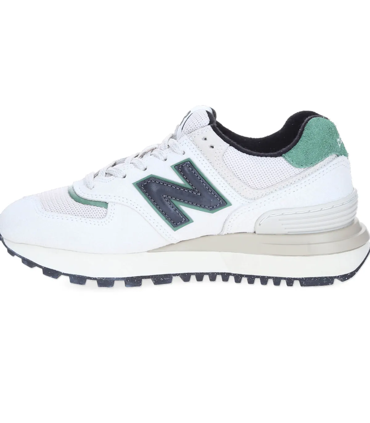 New Balance Baskets 574 Blanc et Vert*Femme Baskets