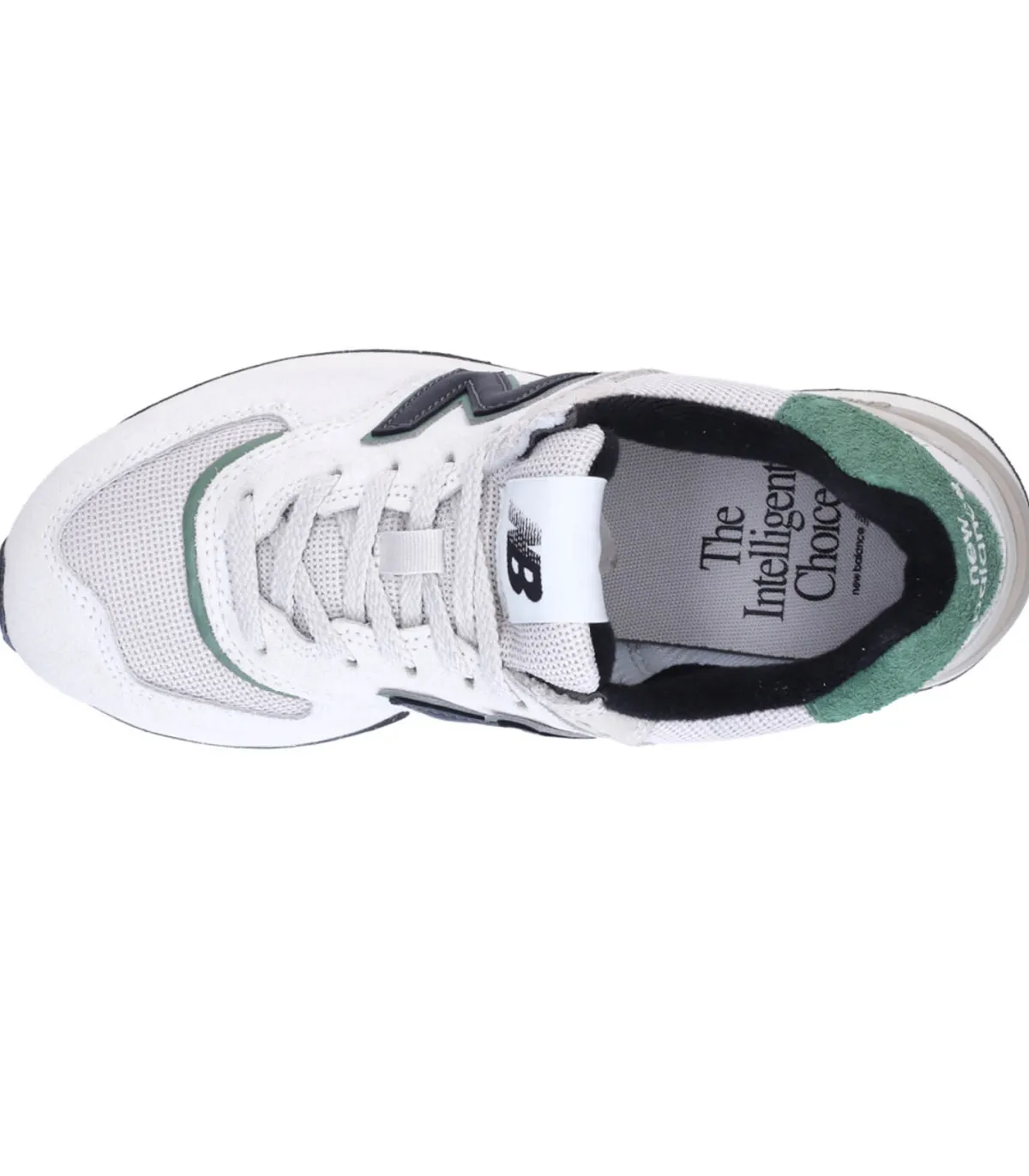 New Balance Baskets 574 Blanc et Vert*Femme Baskets