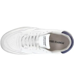 Pompeii Brand Baskets homme Elan Cuir Ecru Jeans*Homme Baskets
