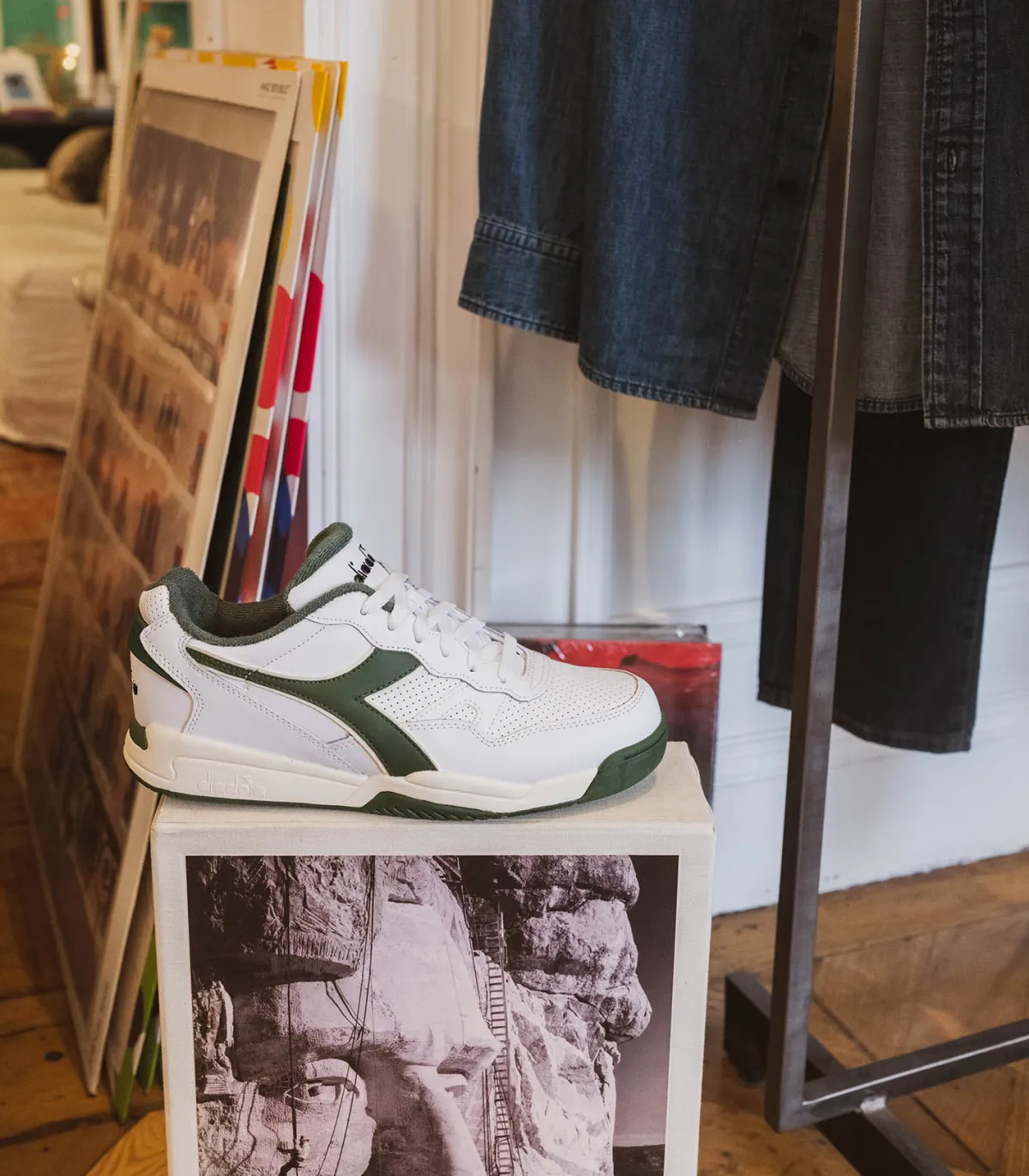 Diadora Baskets homme Winner White Green*Homme Baskets|Diadora