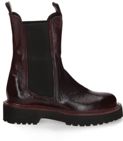 King Tartufoli Boots chelsea Monastero en cuir Bordeaux*Femme Boots & Bottines