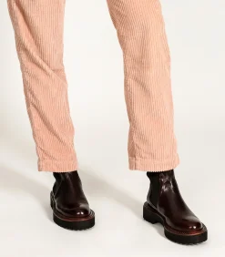 King Tartufoli Boots chelsea Monastero en cuir Bordeaux*Femme Boots & Bottines