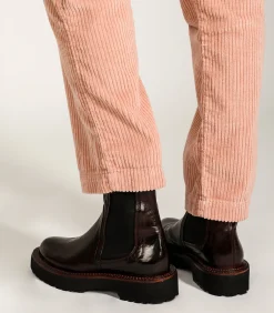 King Tartufoli Boots chelsea Monastero en cuir Bordeaux*Femme Boots & Bottines