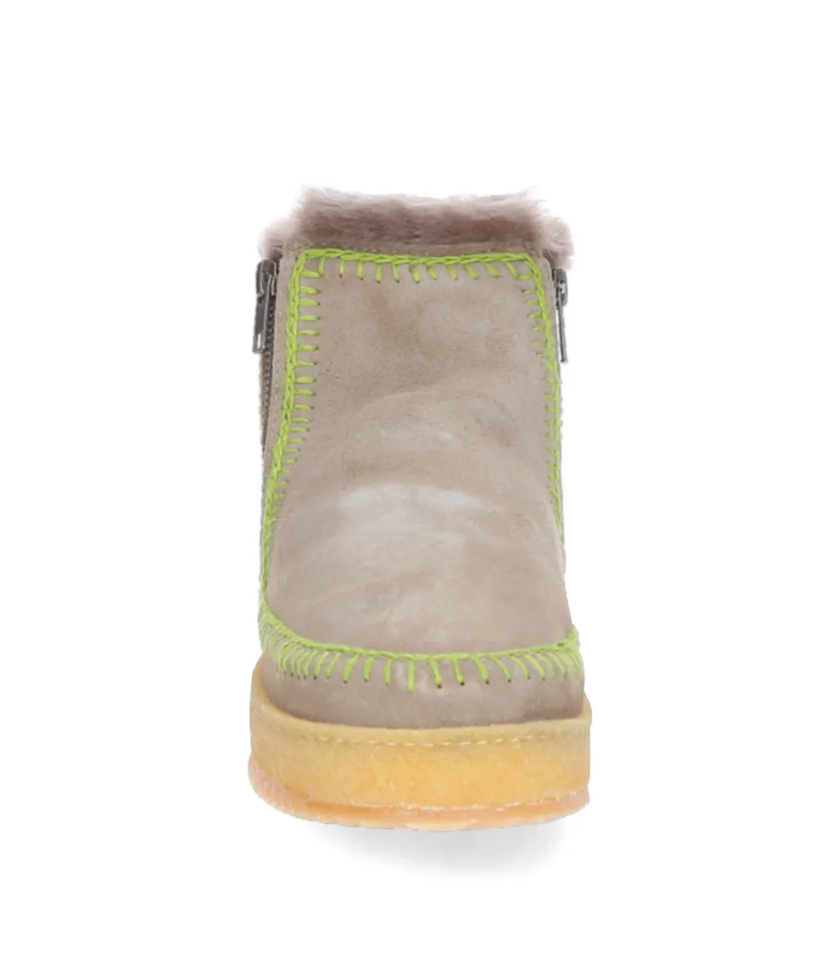 laidback london Boots Setsu Crochet Otter Suede Lime*Femme Boots & Bottines