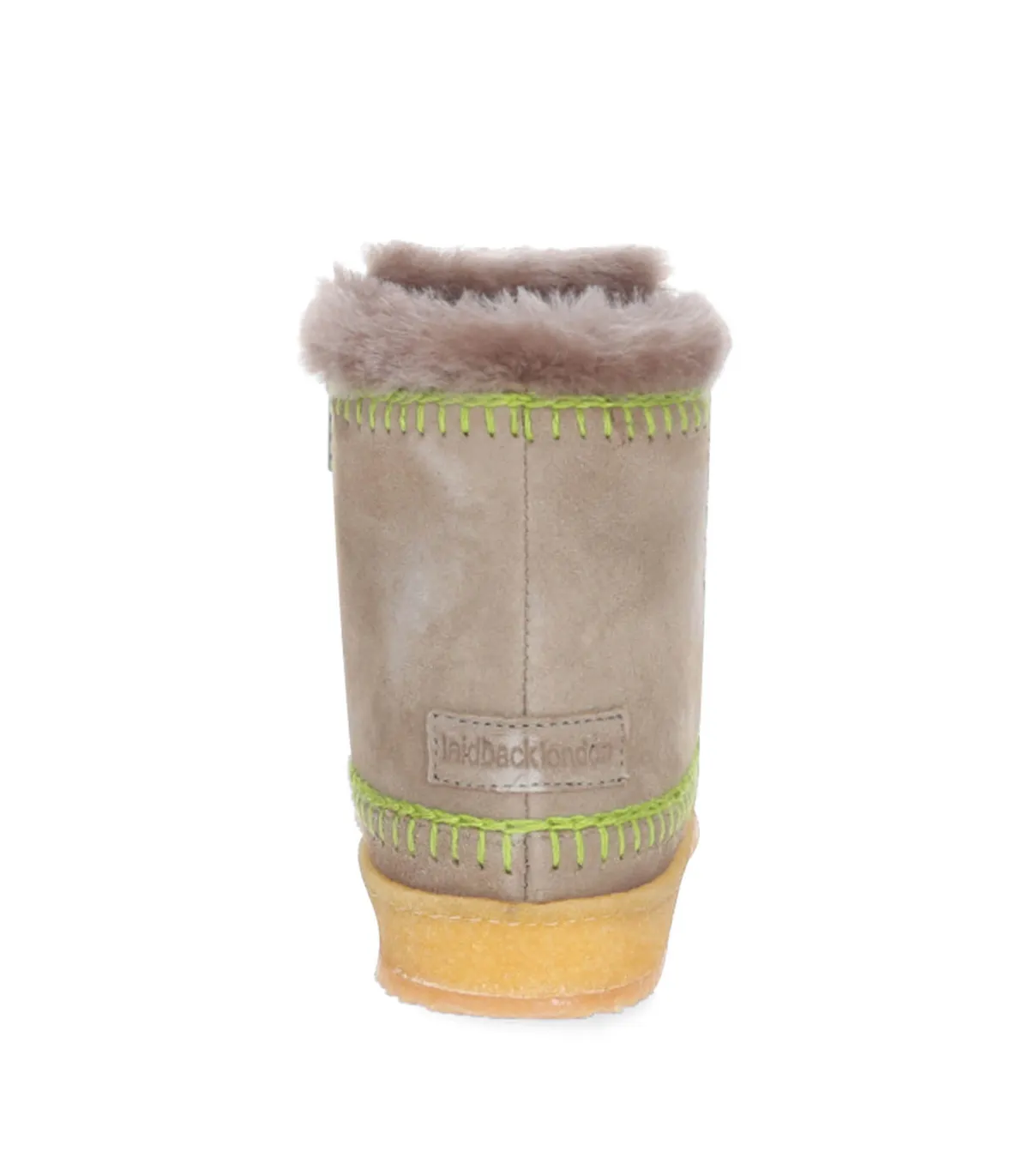 laidback london Boots Setsu Crochet Otter Suede Lime*Femme Boots & Bottines