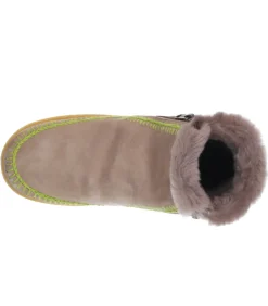 laidback london Boots Setsu Crochet Otter Suede Lime*Femme Boots & Bottines