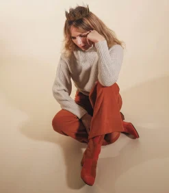 Carel Paris Bottines Estime Go en cuir suédé Brick*Femme Boots & Bottines