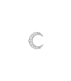 Stone Paris Boucle d'oreille Moonlight Or blanc*Femme Boucles D'Oreilles