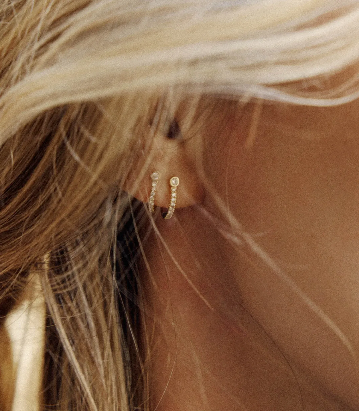 And... Paris Boucle d'oreille Semi Pavée et Diamants*Femme Boucles D'Oreilles|And... Paris