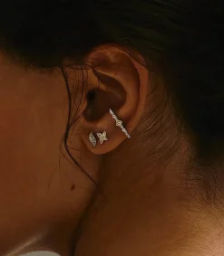 Stone Paris Boucle d'oreille Whisper Or jaune*Femme Boucles D'Oreilles