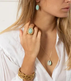 Aurélie Bidermann Boucles d'oreilles Scarabée Turquoise*Femme Boucles D'Oreilles