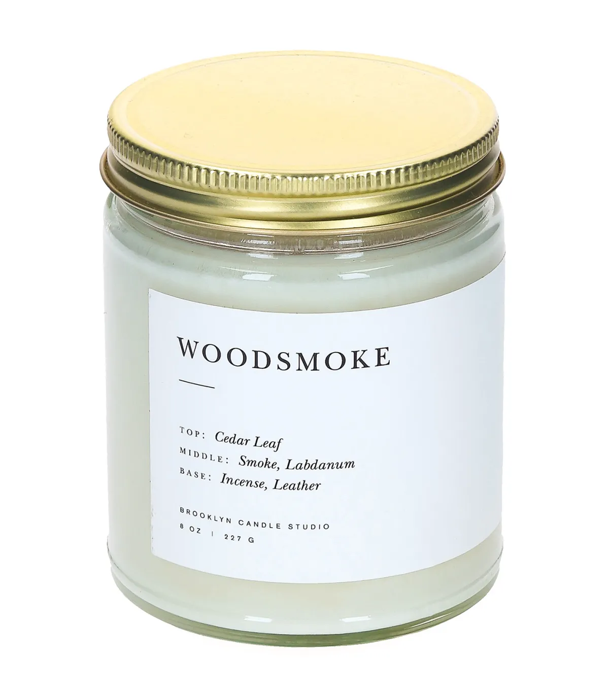 Brooklyn Candle Studio Bougie végétale parfumée Minimalist Woodsmoke* Bougies Parfumées