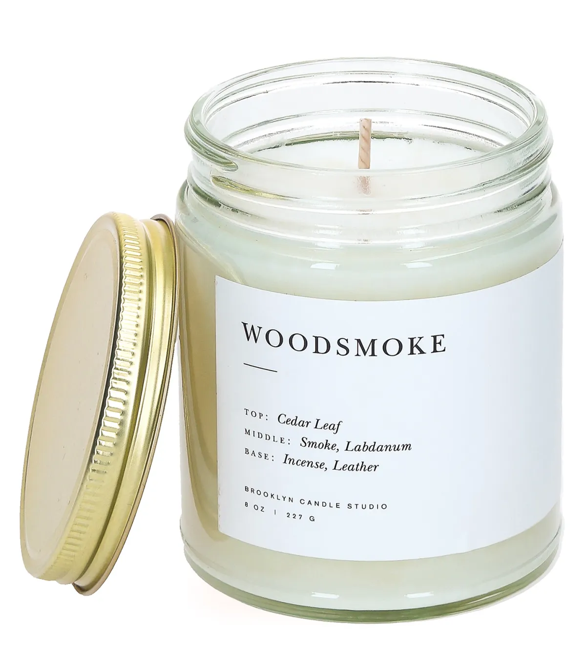 Brooklyn Candle Studio Bougie végétale parfumée Minimalist Woodsmoke* Bougies Parfumées