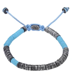 M.Cohen by Maor Bracelet Awaso en perles africaines et argent*Homme Bijoux