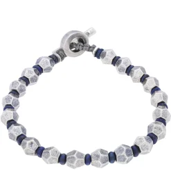 M.Cohen by Maor Bracelet Axiom à perles géométriques et lapislazuli*Homme Bijoux