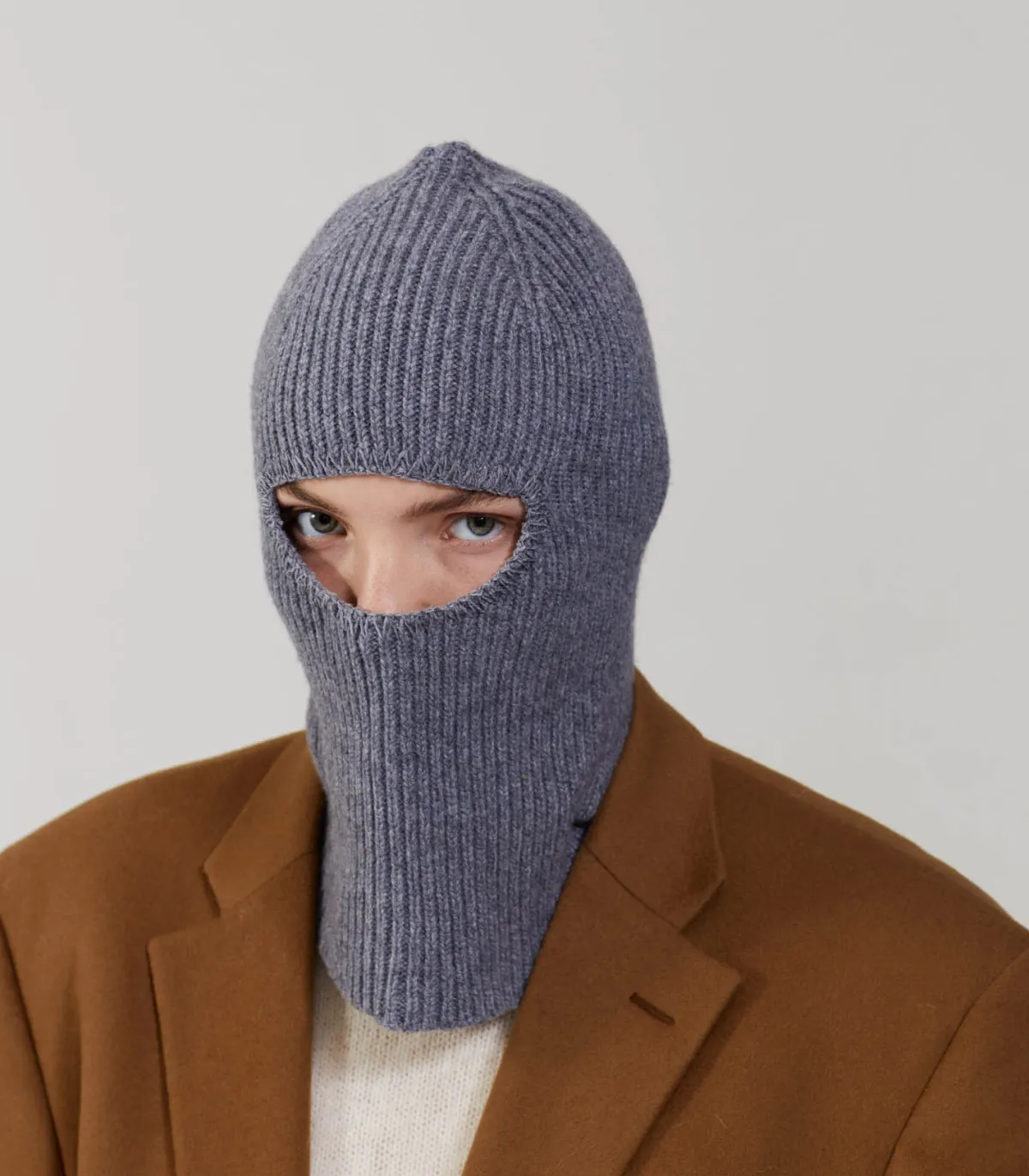 Le Bonnet Amsterdam Cagoule en cachemire et laine mérinos Smoke*Femme Chapeaux, Bonnets & Casquettes|Chapeaux, Bonnets & Casquettes