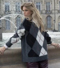 Atomofactory Cardigan en jacquard*Femme Mailles & Sweats