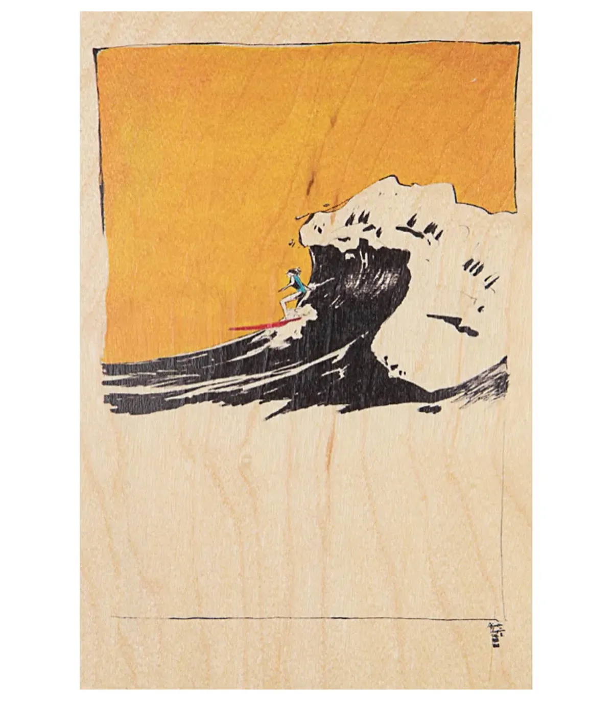 Woodhi Carte postale en bois Ride Catch* Cartes Postales