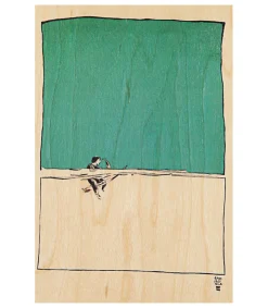 Woodhi Carte postale en bois Ride Wait* Cartes Postales