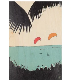 Woodhi Carte postale en bois Ride Kite* Cartes Postales
