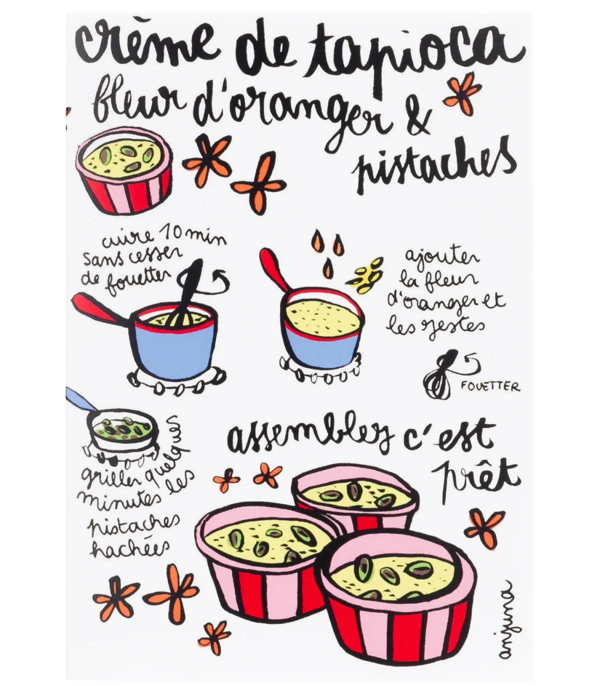 Image Republic Carte Recette Tapioca Anjuna Boutan* Cartes Postales