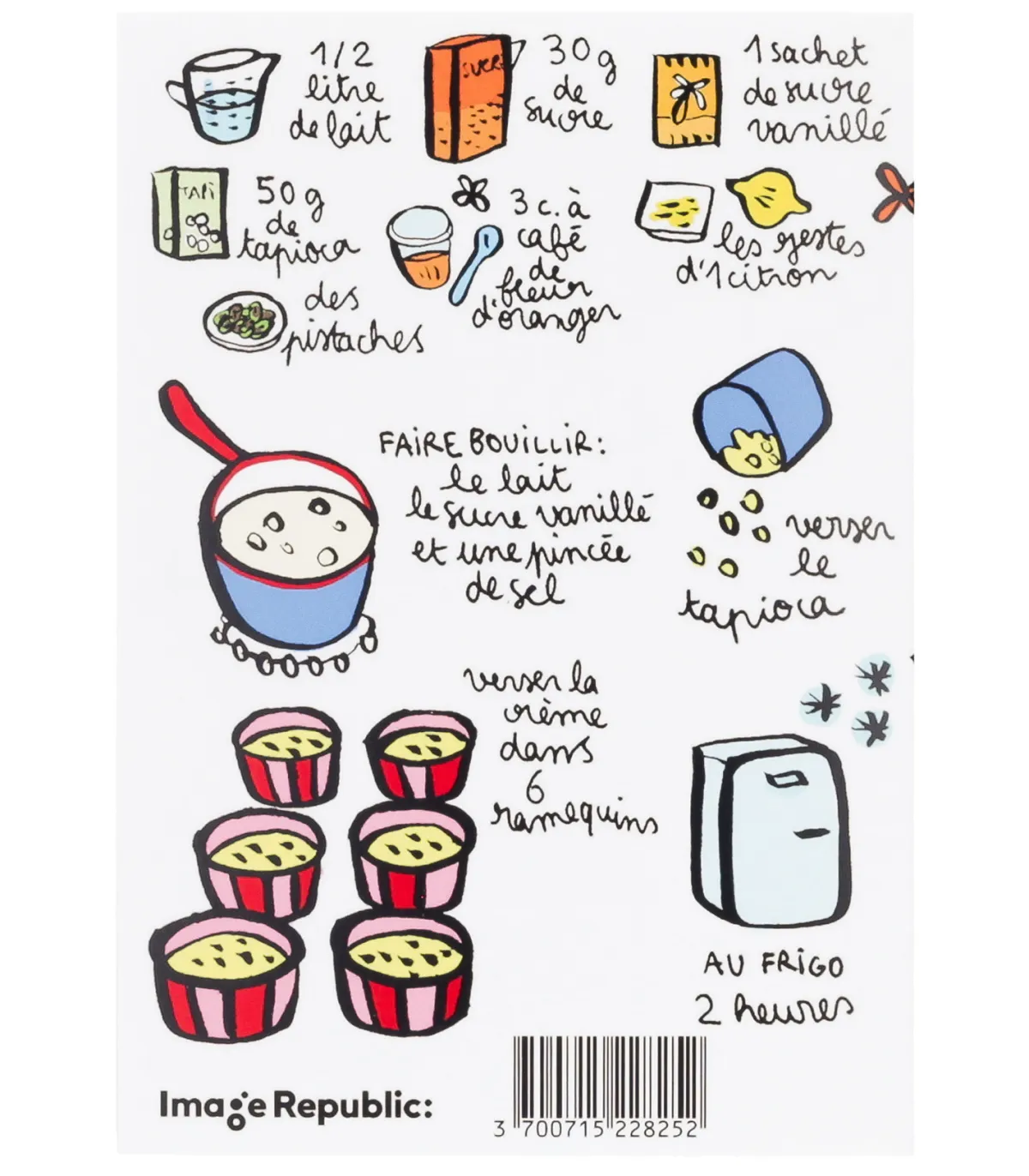 Image Republic Carte Recette Tapioca Anjuna Boutan* Cartes Postales