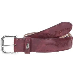 Mexicana Ceinture en Cuir Fury Cherry Red*Femme Ceintures|Mexicana