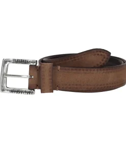Puntovita & Arsenice Ceinture en Cuir Suède Marron Clair x Jane de Boy*Femme Ceintures