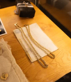 Feidt Paris Chaîne en jaune Jaseron 50 cm*Femme Colliers