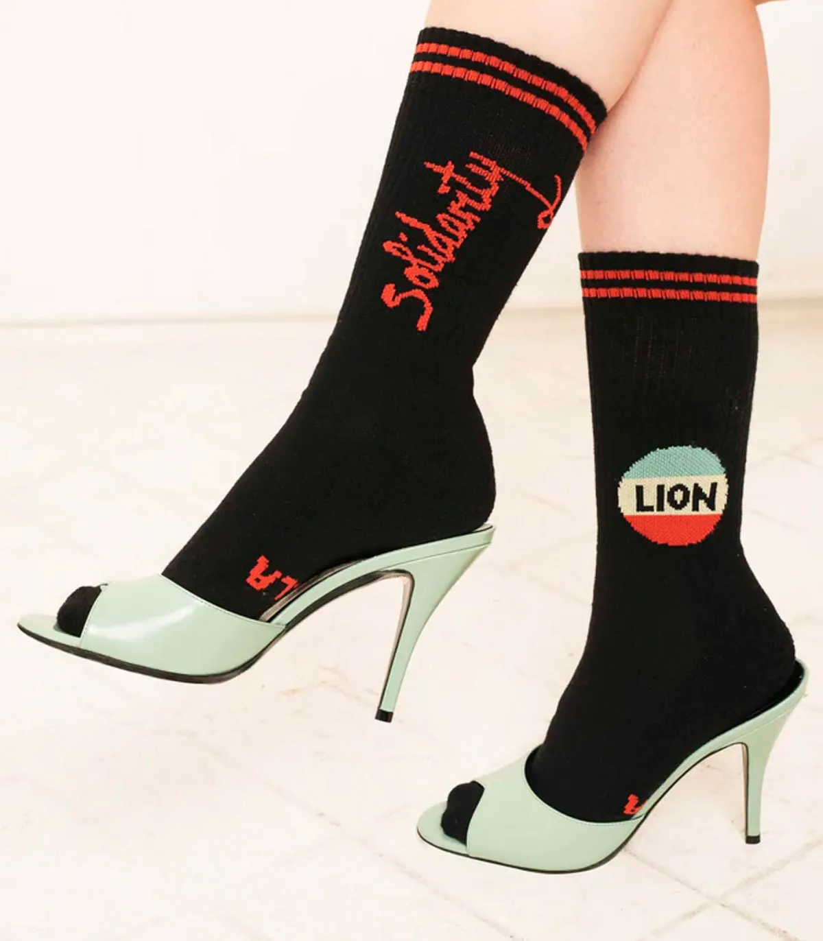 Bella Freud Chaussettes Lion en coton*Femme Lingerie|Sous-Vêtements