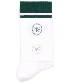 Sporty & Rich Chaussettes SRHWC White Forest*Femme Lingerie|Sous-Vêtements