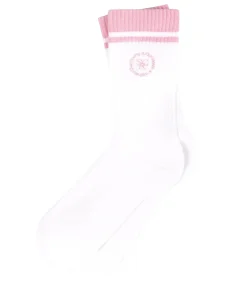 Sporty & Rich Chaussettes SRHWC White/Ballet*Femme Lingerie