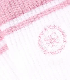 Sporty & Rich Chaussettes SRHWC White/Ballet*Femme Lingerie