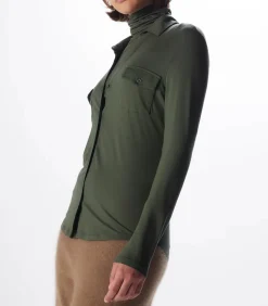 Majestic Filatures Chemise Anna Manches Longues Forest*Femme Hauts