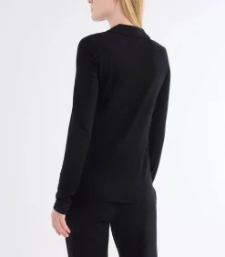 Majestic Filatures Chemise Anna Manches Longues Noir*Femme Hauts