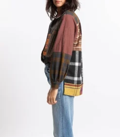 THIANE Chemise Ella Patchwork Rocks/Wood*Femme Hauts